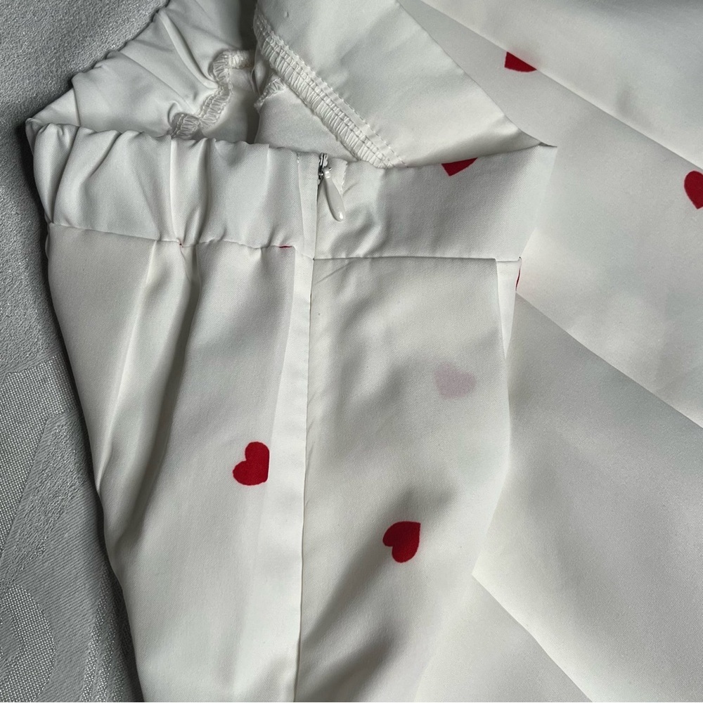 SHEIN Heart Print Shirt and Pleated Skort Set XS - Picture 9 of 15